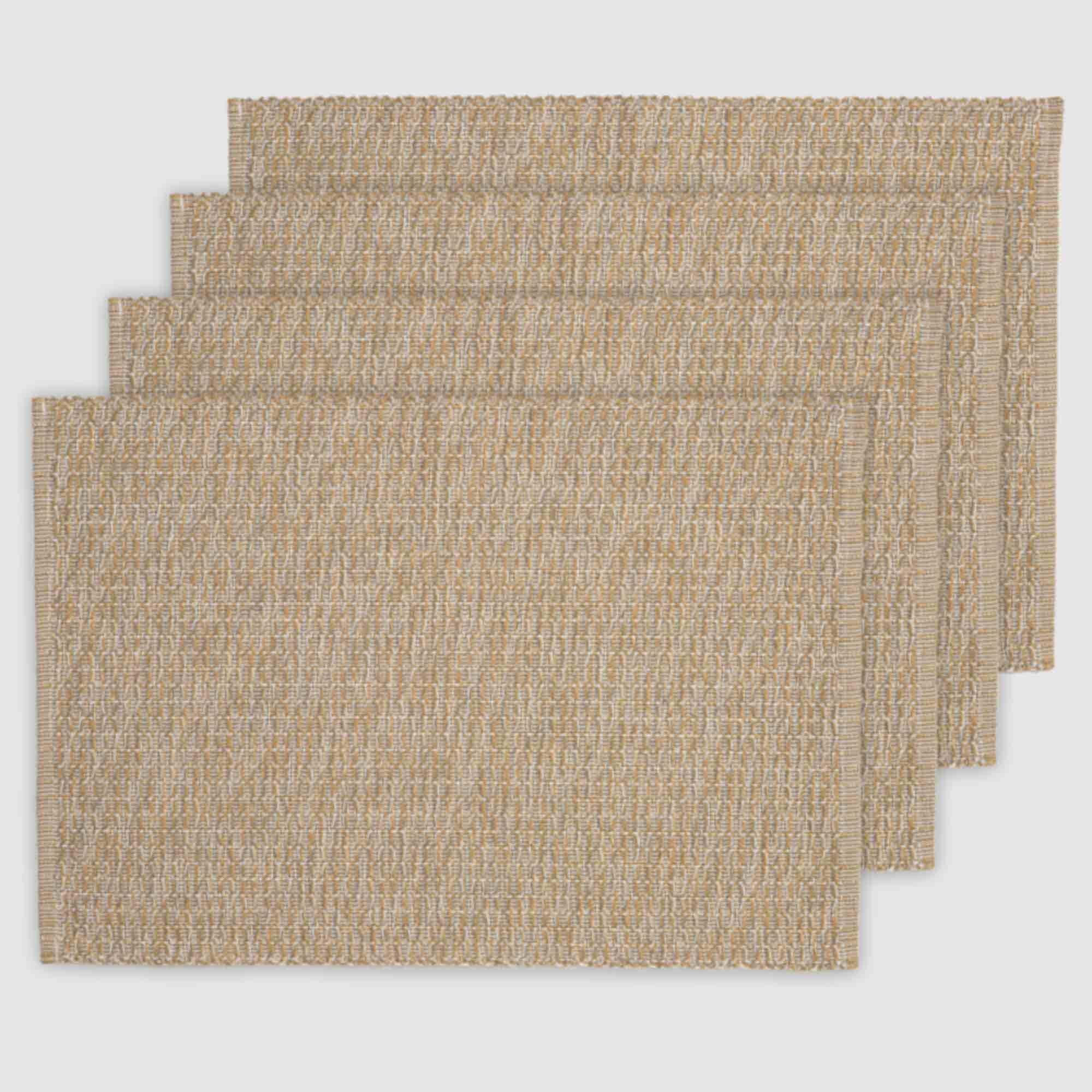 Just Home Mesa Biscuit Placemat 33x45cm Pack 4