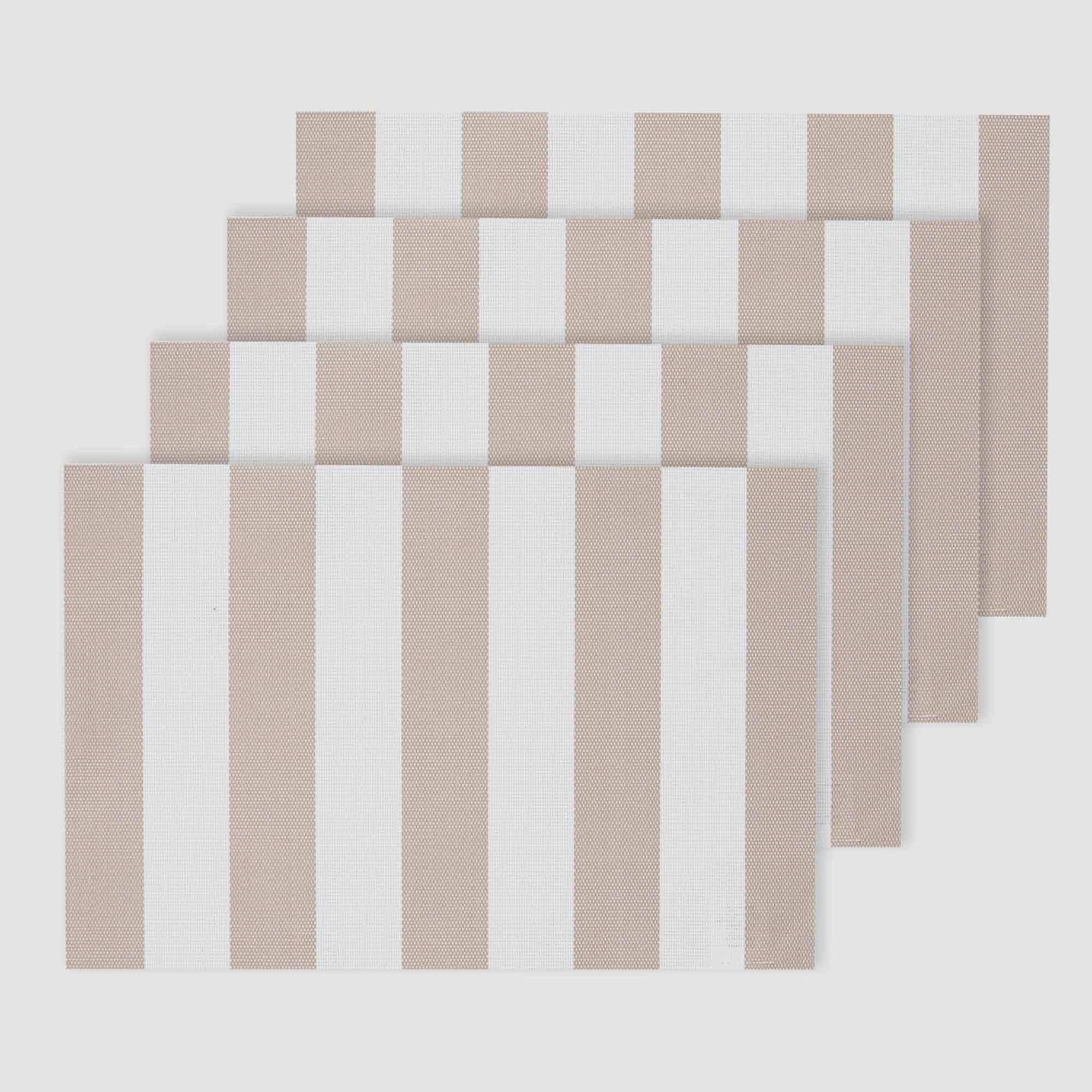 Just Home Otama Taupe Placemat 30x45cm Pack of 4