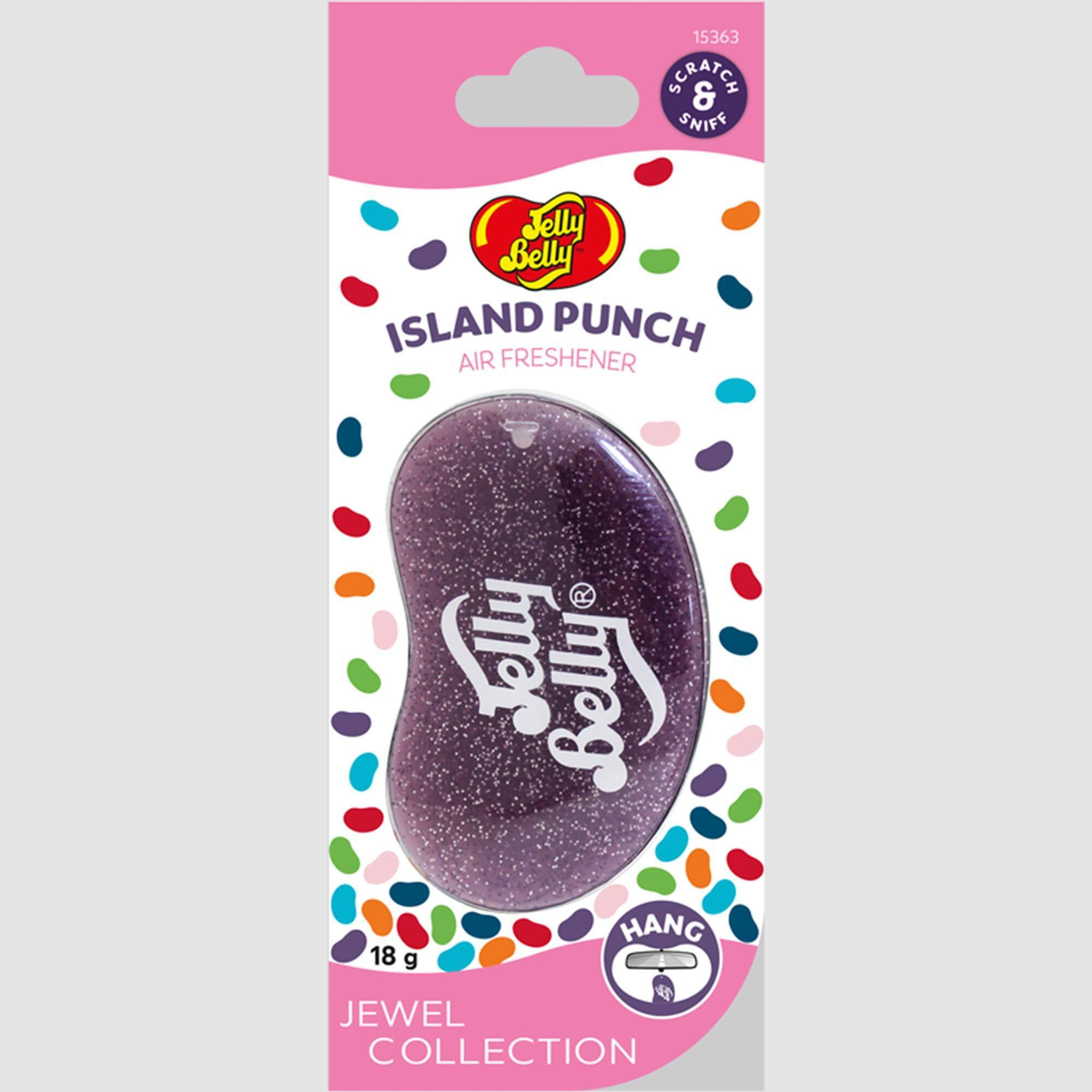 Jelly Belly 3D Hanging Car Air Freshener Jewel Island Punch