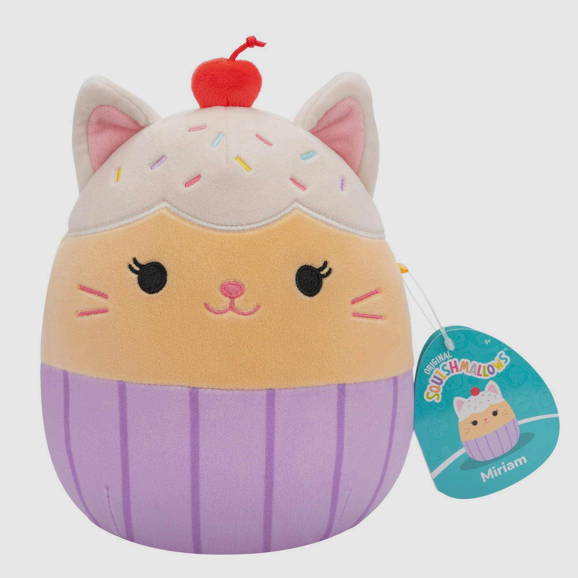 Squishmallows 7.5 Inch Miriam Vanilla Cupcake Cat