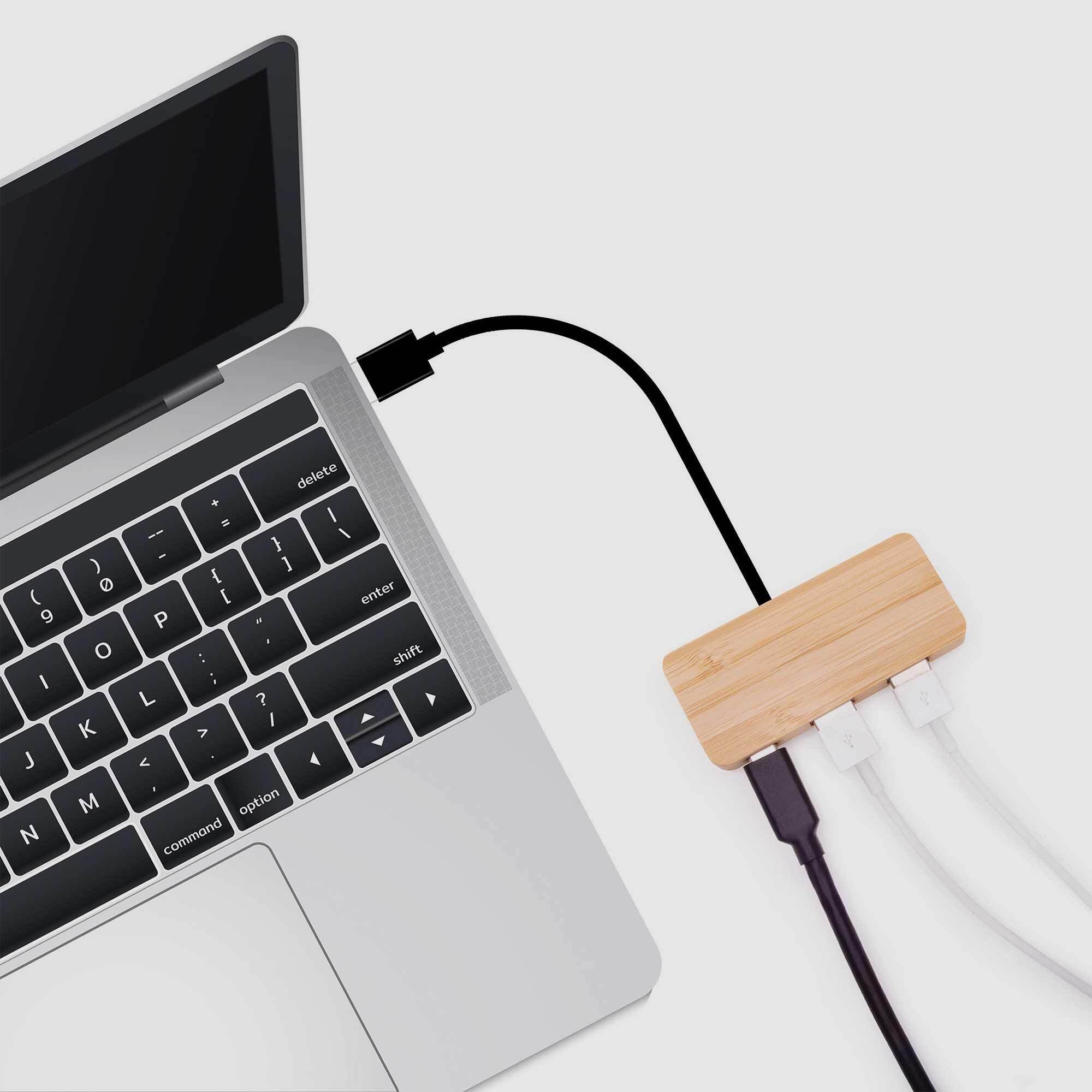 USB Hub Bamboo