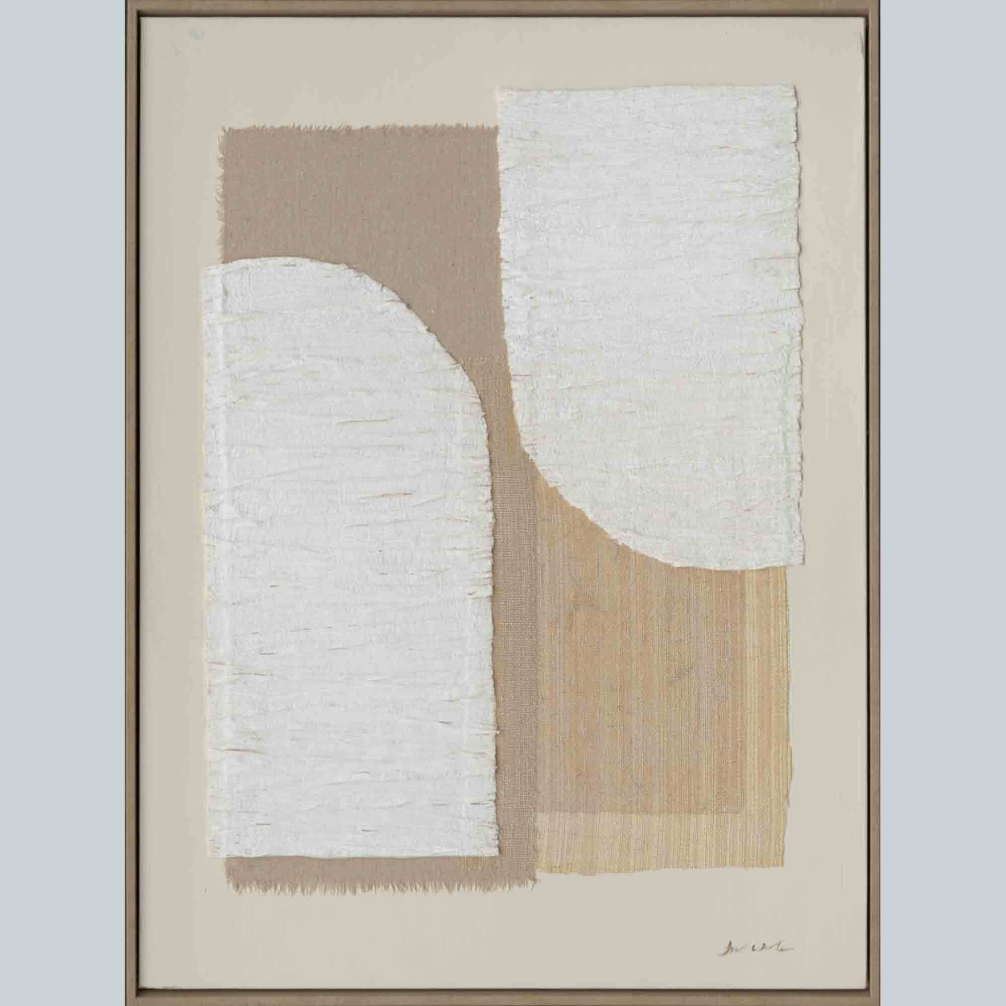 Stoneleigh & Roberson Shapes Framed Canvas Natural 80x60cm